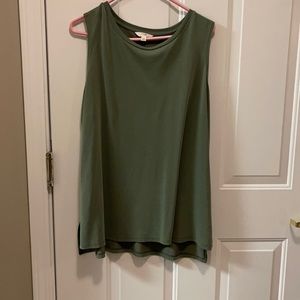Green Plus Sized Tank Top